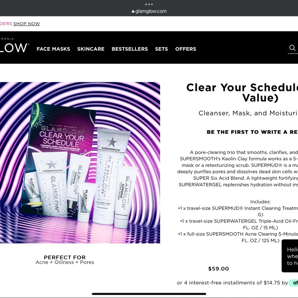 Glamglow Clear Your Schedule Set